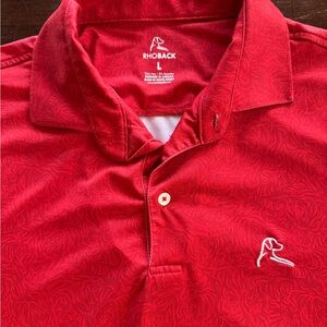 Rhoback large red tiger shirt